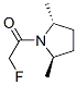 Pyrrolidine, 1-(fluoroacetyl)-2,5-dimethyl-, (2R-trans)- (9CI) 结构式