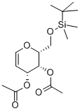 3,4-DI-O-乙酰基-6-O-(叔丁基二甲基甲硅烷基)-D-半乳醛 结构式