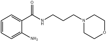 2-氨基-N-(3-N-吗啉基丙基)苯甲酰胺 结构式