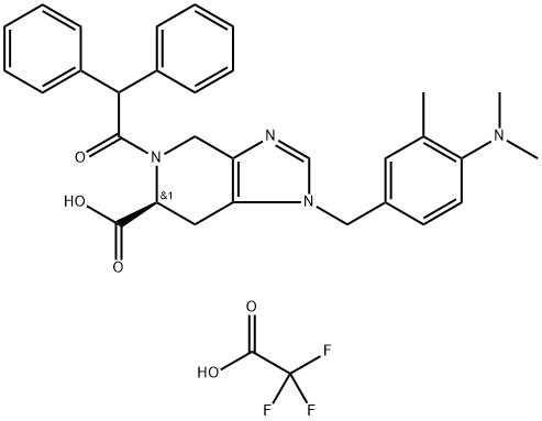 PD 123319 二(三氟乙酸盐) 结构式