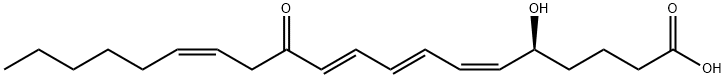 (5S,6Z,8E,10E,14Z)-5-hydroxy-12-oxoicosa-6,8,10,14-tetraenoic acid 结构式