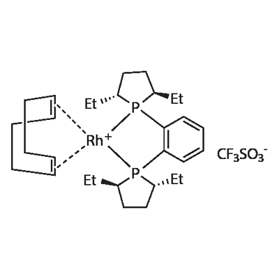 1,2-Bis[(2R,5R)-2,5-diethylphospholano]benzene(1,5-cyclooctadiene)rhodium(I)trifluoromethanesulfonate