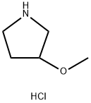 3-甲氧基吡咯烷盐酸盐 结构式