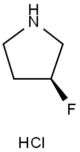 (3S)-3-氟吡咯烷盐酸盐 结构式