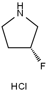 3-(R)-氟吡咯烷(HCL) 结构式
