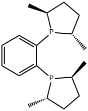 (+)-1,2-双((2S,5S)-2,5-二甲基磷烷)苯 结构式