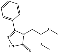 4-(2,2-DIMETHOXYETHYL)-5-PHENYL-4H-1,2,4-TRIAZOLE-3-THIOL 结构式
