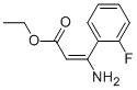 3-AMINO-3-(2-FLUOROPHENYL)-2-PROPENOIC ACID ETHYL ESTER 结构式
