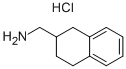 (1,2,3,4-四氢萘-2-基)甲胺盐酸盐 结构式
