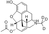 6-ACETYLMORPHINE-D3 结构式