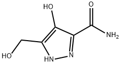 1H-Pyrazole-3-carboxamide, 4-hydroxy-5-(hydroxymethyl)- (9CI) 结构式