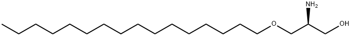 1-O-HEXADECYL-2-DESOXY-2-AMINO-SN-GLYCEROL 结构式