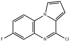 4-氯-7-氟-吡咯并[1,2-A〕喹喔啉 结构式