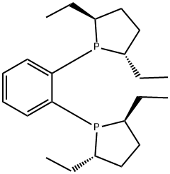 (+)-1,2-双((2S,5S)-2,5-二乙基磷)苯 结构式