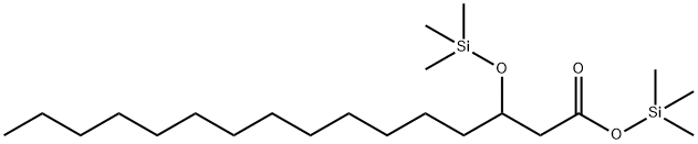 Trimethylsilyl 3-[(trimethylsilyl)oxy]hexadecanoate 结构式