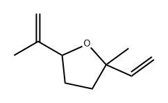 2-乙烯基-2-甲基-5-(1-甲基乙烯基)四氢呋喃 结构式