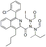 1-(2-chlorophenyl)-N-(1-methylpropyl)-N-(4-butyl-(N,N-dimethylamino)-3-isoquinolinecarboxamide)methyl iodide 结构式