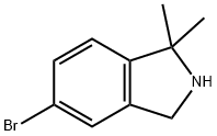 6-Bromo-3,3-dimethyl-1,2-dihydroisoindole 结构式