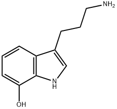 1H-Indol-7-ol, 3-(3-aMinopropyl)- 结构式