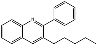 3-戊基-2-苯基喹啉 结构式