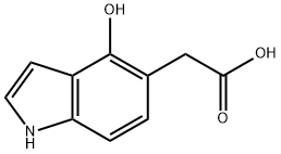 1H-Indole-5-acetic acid, 4-hydroxy- 结构式