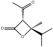 2-Oxetanone, 3-acetyl-4-methyl-4-(1-methylethyl)-, trans- (9CI) 结构式