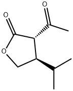 2(3H)-Furanone, 3-acetyldihydro-4-(1-methylethyl)-, trans- (9CI) 结构式