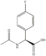 (S)-N-乙酰基-对氟苯基甘氨酸 结构式
