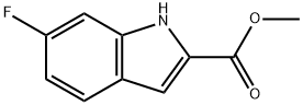 6-氟吲哚-2-羧酸甲酯 结构式