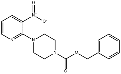 4-(3-硝基-2-吡啶)-哌嗪-1-羧酸苄酯 结构式