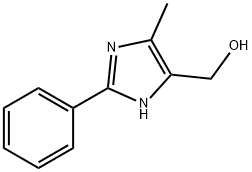 4-羟甲基-5-甲基-2-苯基咪唑 结构式