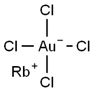 rubidium tetrachloroaurate  结构式