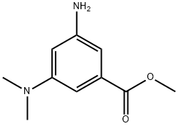 Benzoic acid, 3-amino-5-(dimethylamino)-, methyl ester (9CI) 结构式