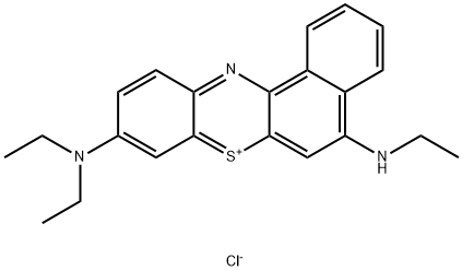 5-ethylamino-9-diethylaminobenzo(a)phenothiazinium 结构式
