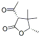 2(3H)-Furanone, 3-acetyldihydro-4,4,5-trimethyl-, cis- (9CI) 结构式