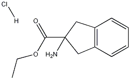 2-氨基茚满-2-羧酸乙酯 结构式