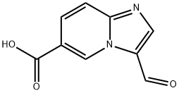 3-甲酰基咪唑并[1,2-A]吡啶-6-羧酸 结构式