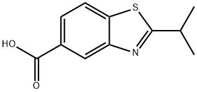 2-异丙基苯并[D]噻唑-5-甲酸 结构式