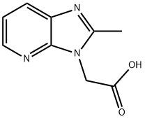 2-(2-Methyl-3H-iMidazo[4,5-b]pyridin-3-yl)acetic acid 结构式