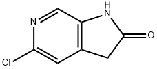 5-氯-1H-吡咯并[2,3-C]吡啶-2(3H)-酮 结构式