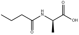 D-Alanine, N-(1-oxobutyl)- (9CI) 结构式