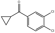 3,4-二氯苯基环丙基甲基酮 结构式
