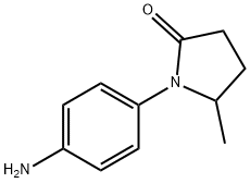 1-(4-氨基苯基)-5-甲基吡咯烷-2-酮 结构式