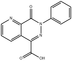 7-苯基8-氧-7,8-二氢吡啶并[2,3-D]哒嗪-5-甲酸 结构式