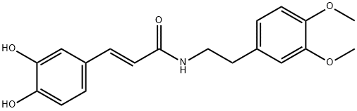 (E)-3-(3,4-Dihydroxyphenyl)-N-(3,4-dimethoxyphenethyl)propenamide 结构式