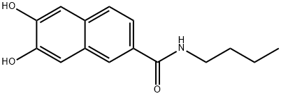 N-Butyl-6,7-dihydroxy-2-naphthalenecarboxamide 结构式