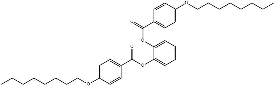 邻(4-(辛氧基)苯甲酸苯酚酯) 结构式