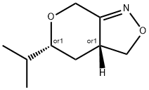 7H-Pyrano[3,4-c]isoxazole,3,3a,4,5-tetrahydro-5-(1-methylethyl)-,trans-(9CI) 结构式