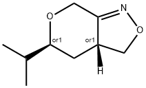 7H-Pyrano[3,4-c]isoxazole,3,3a,4,5-tetrahydro-5-(1-methylethyl)-,cis-(9CI) 结构式