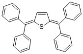 2,5-Bis(diphenylmethylene)-2,5-dihydrothiophene 结构式